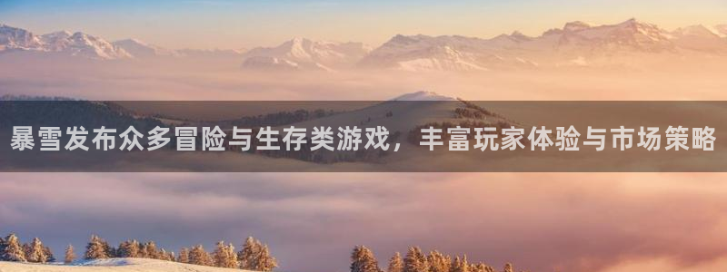 陕西im电竞子文化公司加我qq：暴雪发布众多冒险与生存类游戏，丰富玩家体验与市场策略