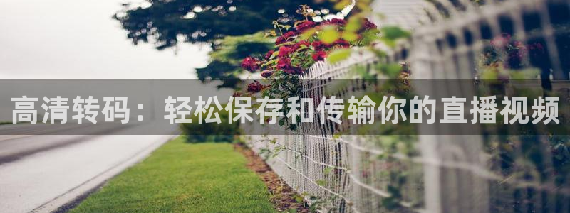 24直播网址：高清转码：轻松保存和传输你的直播视频