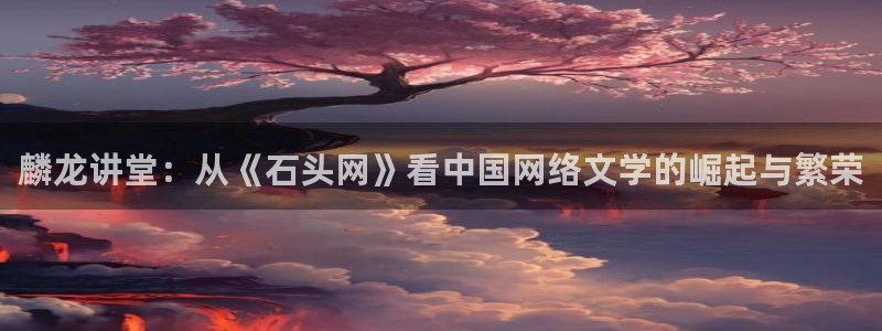 24直播体育免费直播app：麟龙讲堂：从《石头网》看中国网络文学的崛起与繁荣